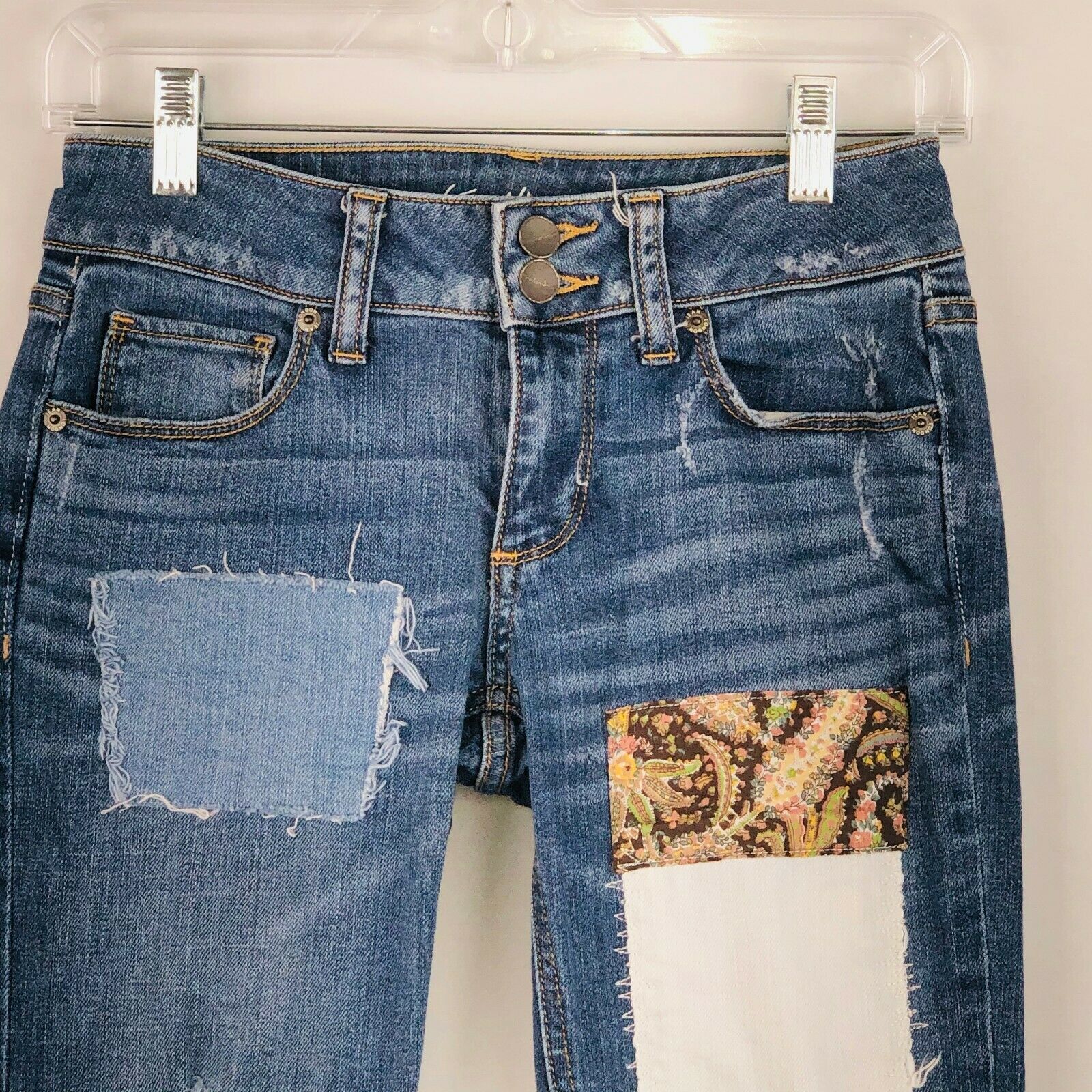 Victoria's Secret London Jean Womens 0 Hipster Patchwork Bootcut Jeans ...