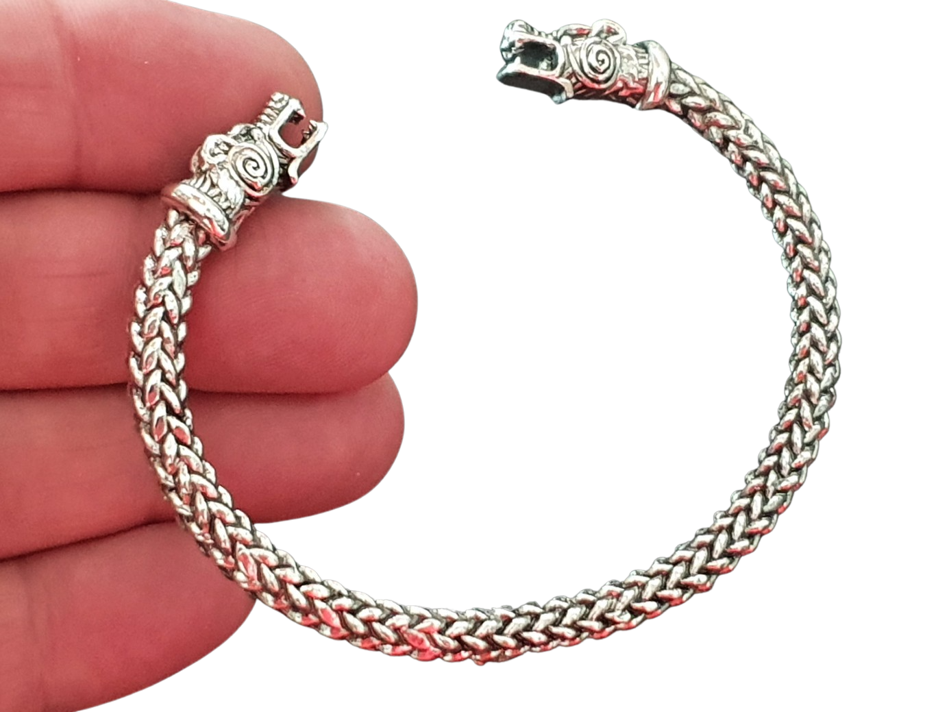 Viking Oath Bras Bague Bracelet Dragon Étain Couple Manchette Métal Solide GB