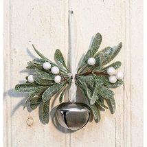 Sparkle Mistletoe Bell Ornament - $23.95