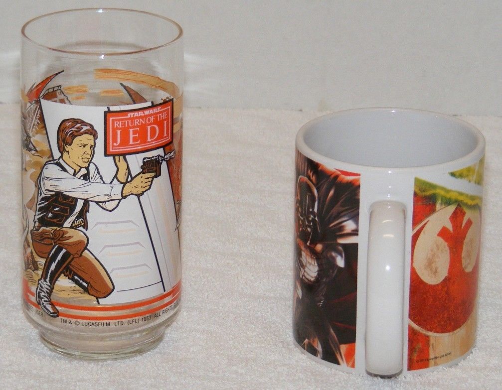 BURGER KING 1983 STAR WARS RETURN OF THE JEDI Glass Cup ...