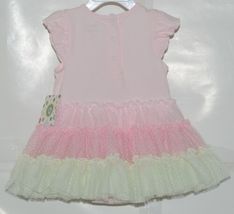 Little Me Pink Green Polka Dot TuTu Dress Headband 9 Month image 2