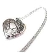 Heart Locket Necklace with Angel Wing for a Special Friend or Loved One - $25.00