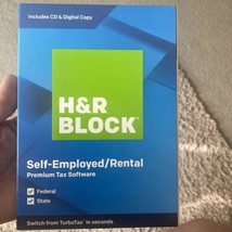 2019 H&amp;R Block Self Employed/Rental Tax Software for Windows/Mac CD &amp; Di... - $16.82