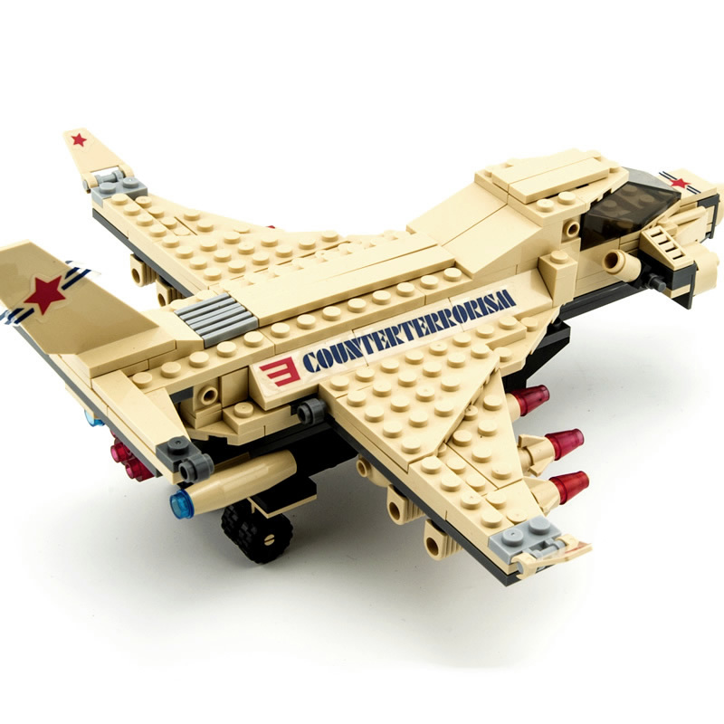 Harrier Jump Jet Military Building Block Plane - Compatible With Lego ...