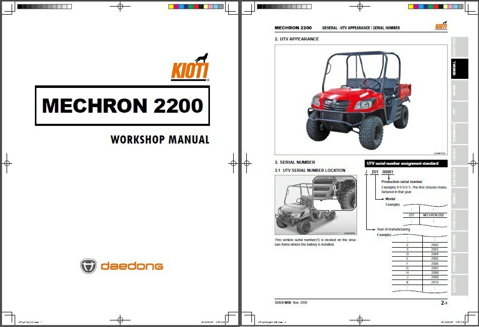 Kioti mechron 2200 parts