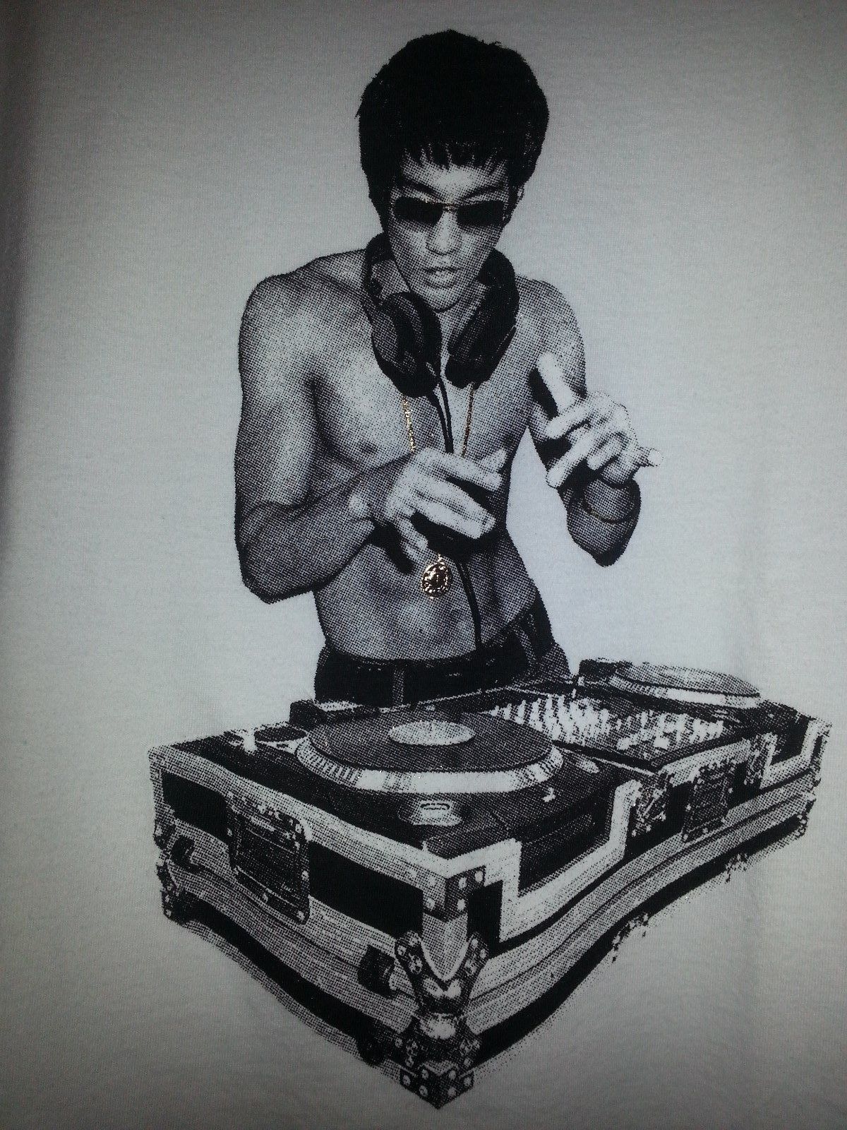 Bruce Lee DJ Kids T shirt 2, 4, 5, 6, 10,12, 14 yrs. gungfu scratch mma ...