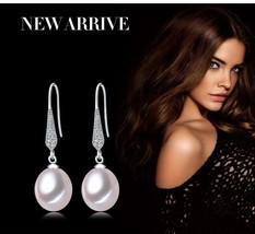 New S925 Sterling Silver Dangle Drop Stud Earrings for Women Girl Pearl ... - $14.35