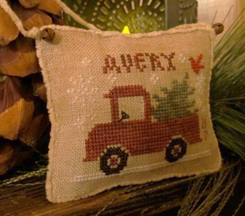 Avery's Little Red Truck cross stitch chart Homespun ...