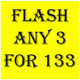 WED - THURS FLASH SALE! PICK ANY 3 FOR $133 BEST OFFERS DISCOUNT