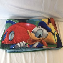 Disney Mickey Mouse Colorful Children&#39;s Baby Quilt Donald Duck 41 x 55 - $13.55