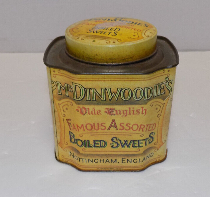 Vintage Mr. Dinwoodie's Boiled Sweets Olde English Candy Tin 5" England