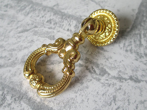 Gold Dresser Drawer Pulls Handles Knobs Drop And 50 Similar Items