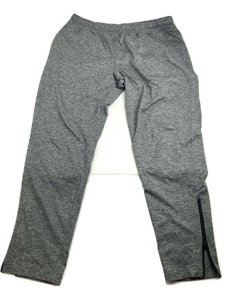 Champion Mens sweat pants XL Gray Zip Ankle Elastic Waist Pockets ...