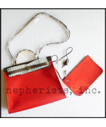 AUTH BNIB Hermes HERBAG ZIP PM 31 Bag ROUGE VENETIENNE CANVAS and EBENE ... - $3,950.00