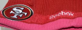 Reebok San Francisco 49ers Red Pink Breast Cancer Awareness Cuffed Knit Hat image 3