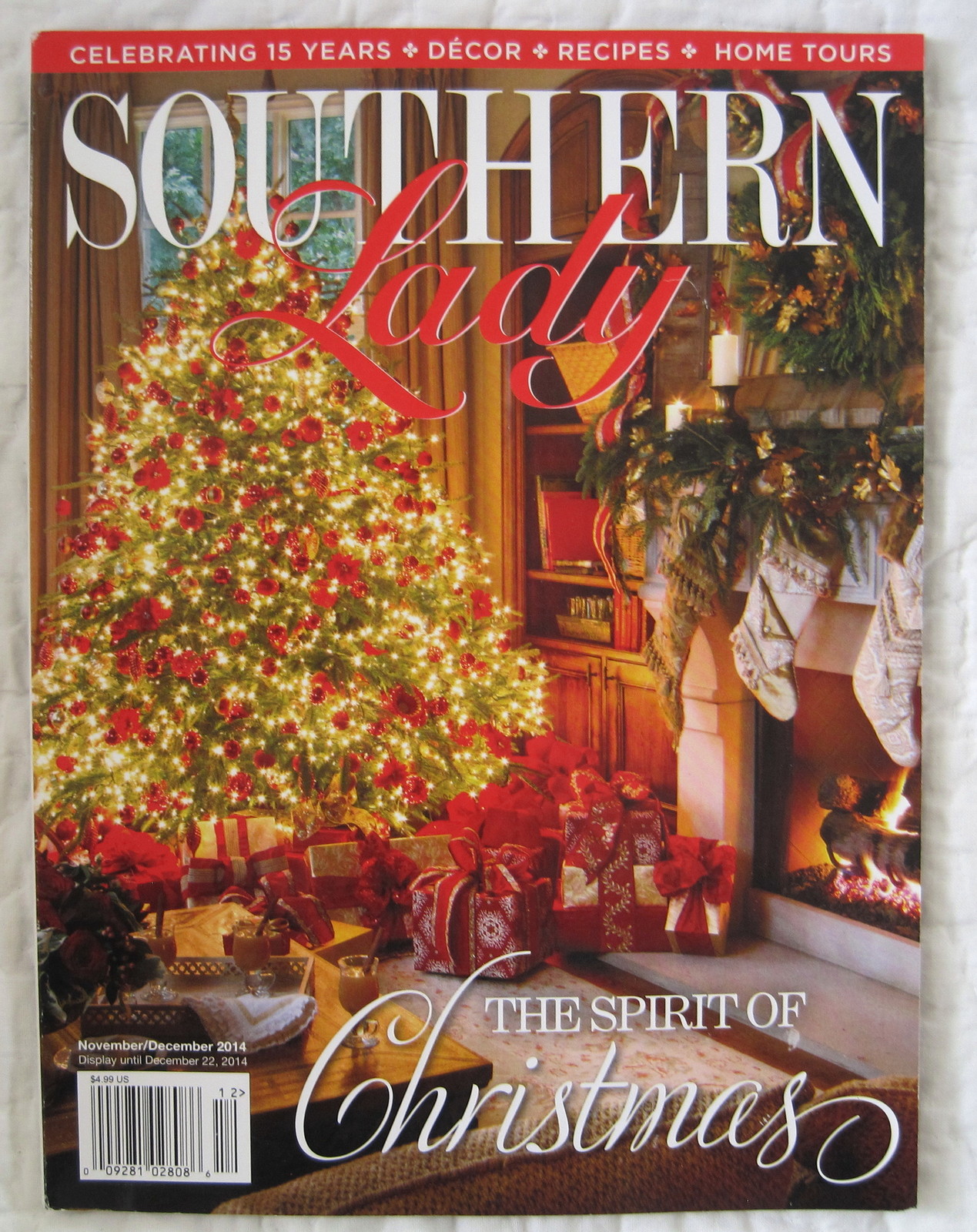 Southern Lady Magazine "Christmas" November December 2014 Back Issue