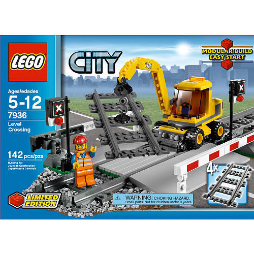 børn Giv rettigheder Skibform Lego City 7936 - Train Tracks Level Crossing and 50 similar items