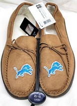 Detroit Lions NFL Mens Team Logo Moccasin Slippers Size Large (11-12) FOCO NWT - $29.69