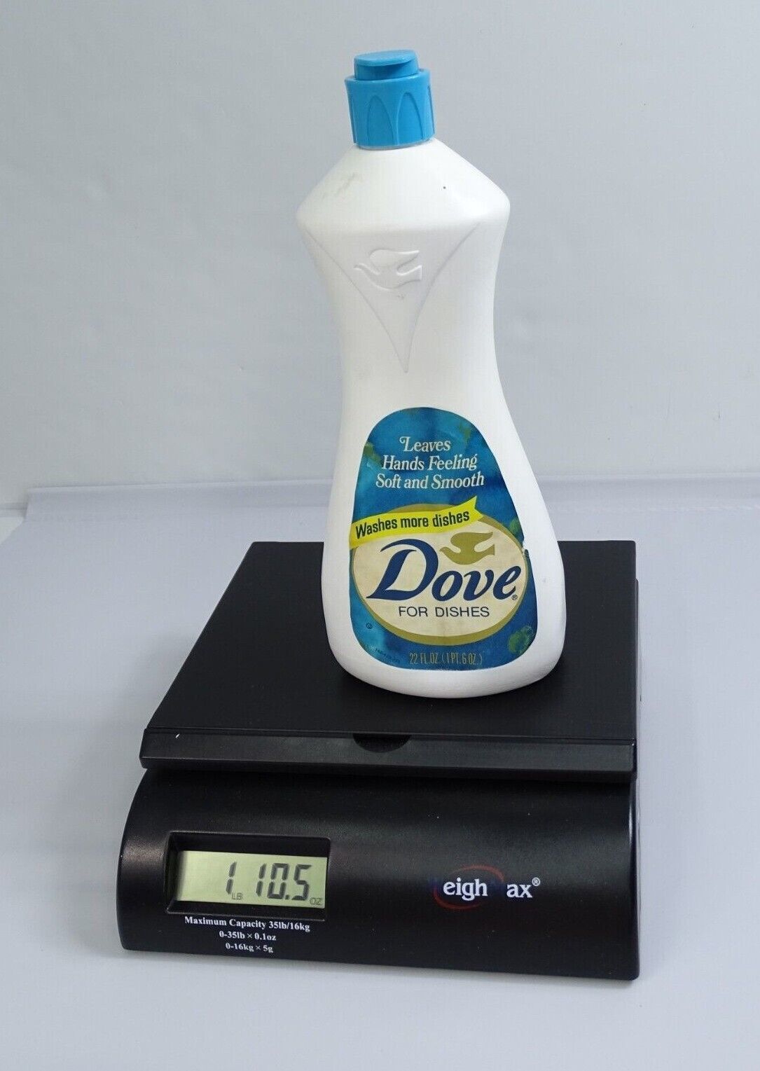 Vintage Dove Dishwashing Liquid 22 Oz Dish Soap Squirt Top TV Movie