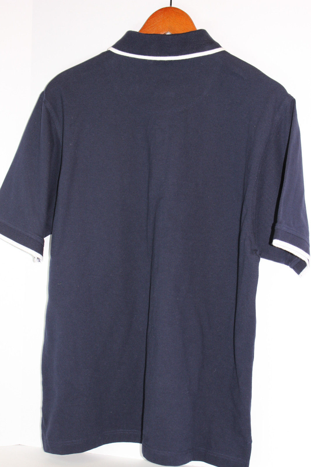 PGA TOUR Polo Golf Shirt Embroidered Logo Short Sleeve Button Down Blue ...