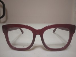 $390 Authentic Gucci GG0033OA 008 Women's Red Square Eyeglasses Frames 52-18-145 - $175.00