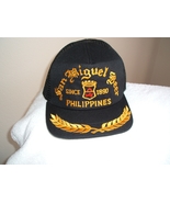 San Miguel Beer Gold Thread on a Black Cotton ball cap - $25.00