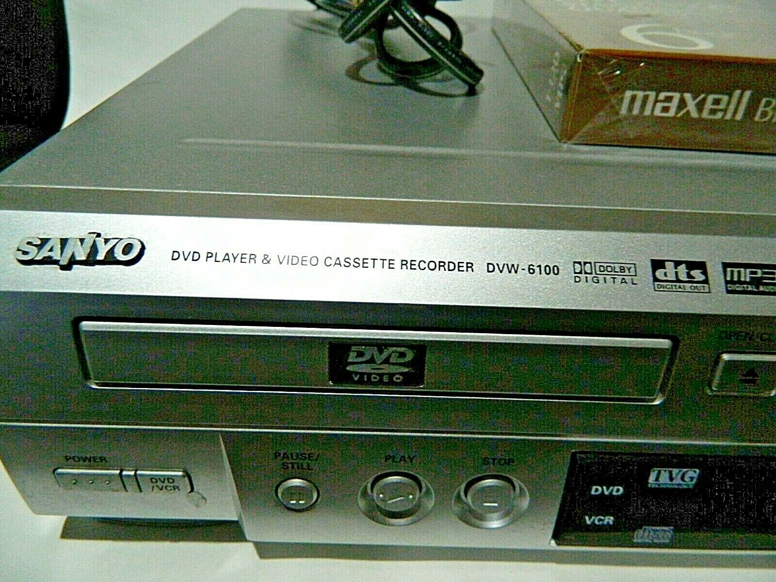 Sanyo DVD VCR Combo DVW6100 4HEAD HiFi Stereo VHS Video Cassette