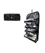 Roll-Up Travel Organizer 4 section Zippered Organize Toiletries Cosmetics - $8.90