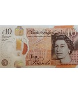 Bank of England Queen Elizabeth II / Jane Austen 10 Pounds Banknote Polymer - $24.95