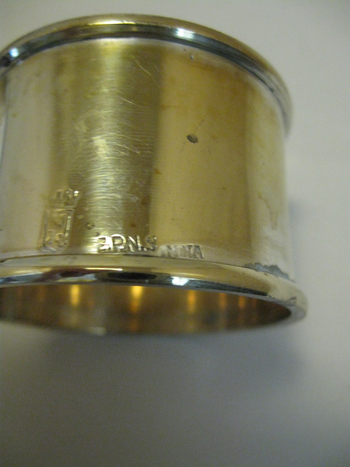 W A Silver Co Napkins Rings Qty 8 Silver Plate EPNS Made in India