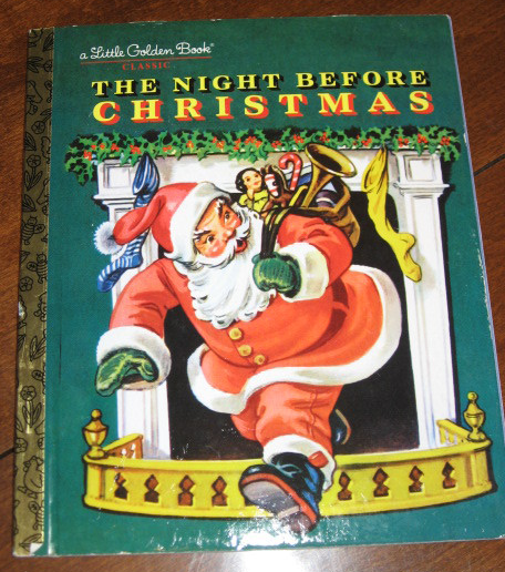 Little Golden Book-Night Before Christmas-Random House-1976 edition - Books