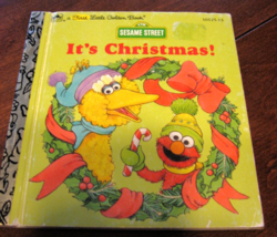 Golden Books-It&#39;s Christmas-Sesame Street-Western Publishing-1992 - $5.00