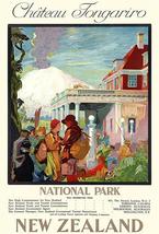 Ch��teau Tongariro - National Park, New Zealand - 1930's - Travel Poster - $9.99+
