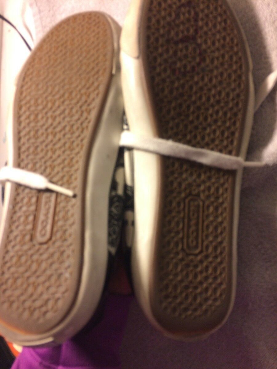 COACH WOMENS SHOESWHITE / BLACKSIZE 8.5 BFREE SHIP