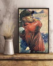 Golf I'm Addicted Vertical Canvas Painting - $49.99