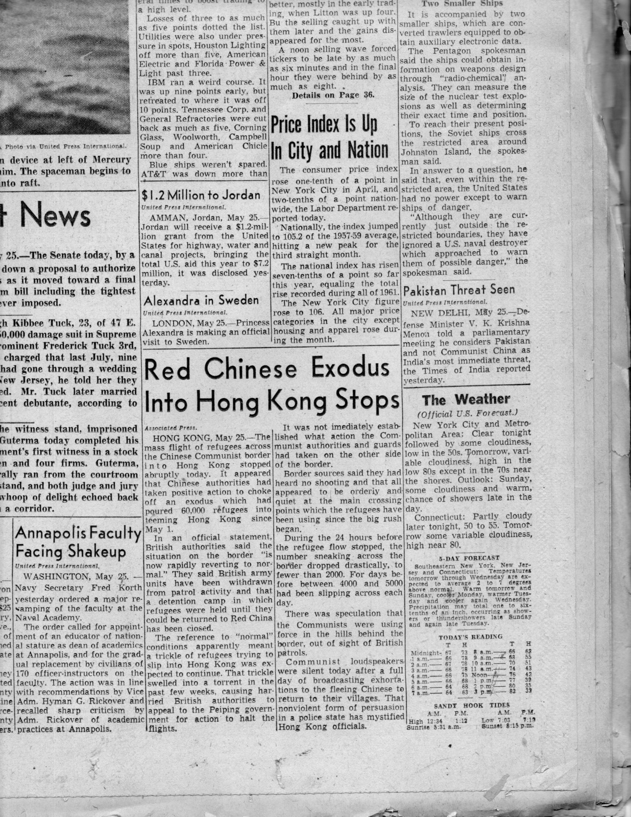 New York WorldTelegram & The Sun Newspaper Friday, May 25, 1962 194069
