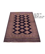 Traditional 4&#39; x 6&#39; Silk Highlights Rug Oriental Jaldar Bokhara Rug - $550.37