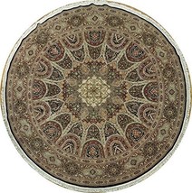 Isfahan 10&#39; x 10&#39; Handmade Wool&amp;Silk NEW Fine Round Rug - $2,604.84