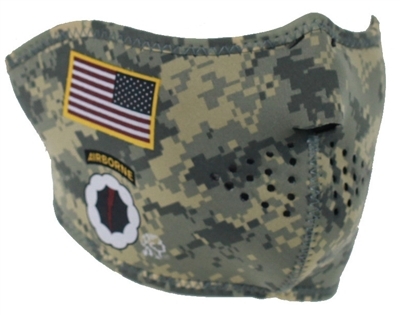 Army Digital Camo Neoprene Half Ski Mask - $17.95