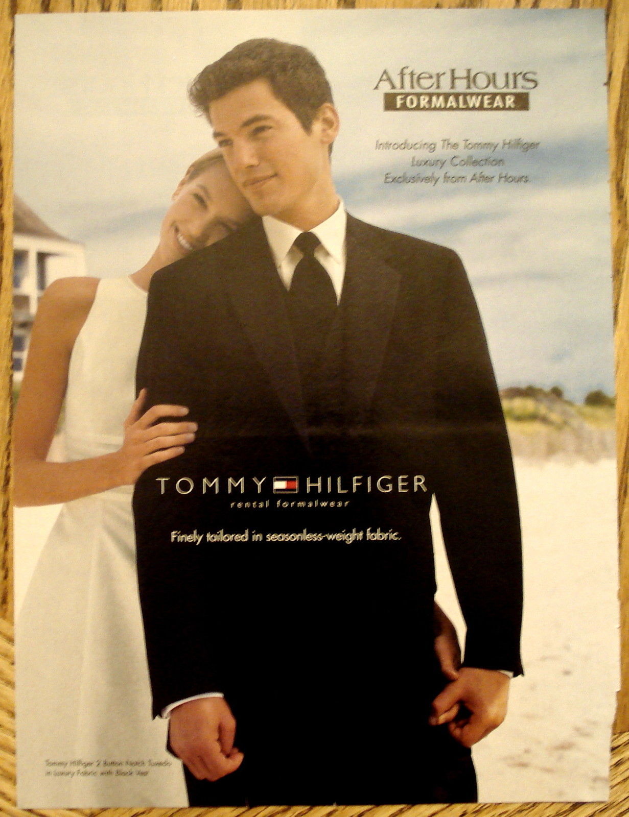 2 Magazine Pages Advertising RALPH LAUREN & TOMMY HILFIGER FORMAL WEAR
