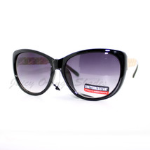 Womens Designer Fashion Sunglasses Oval Cateye Gold Chain Frame - $7.95