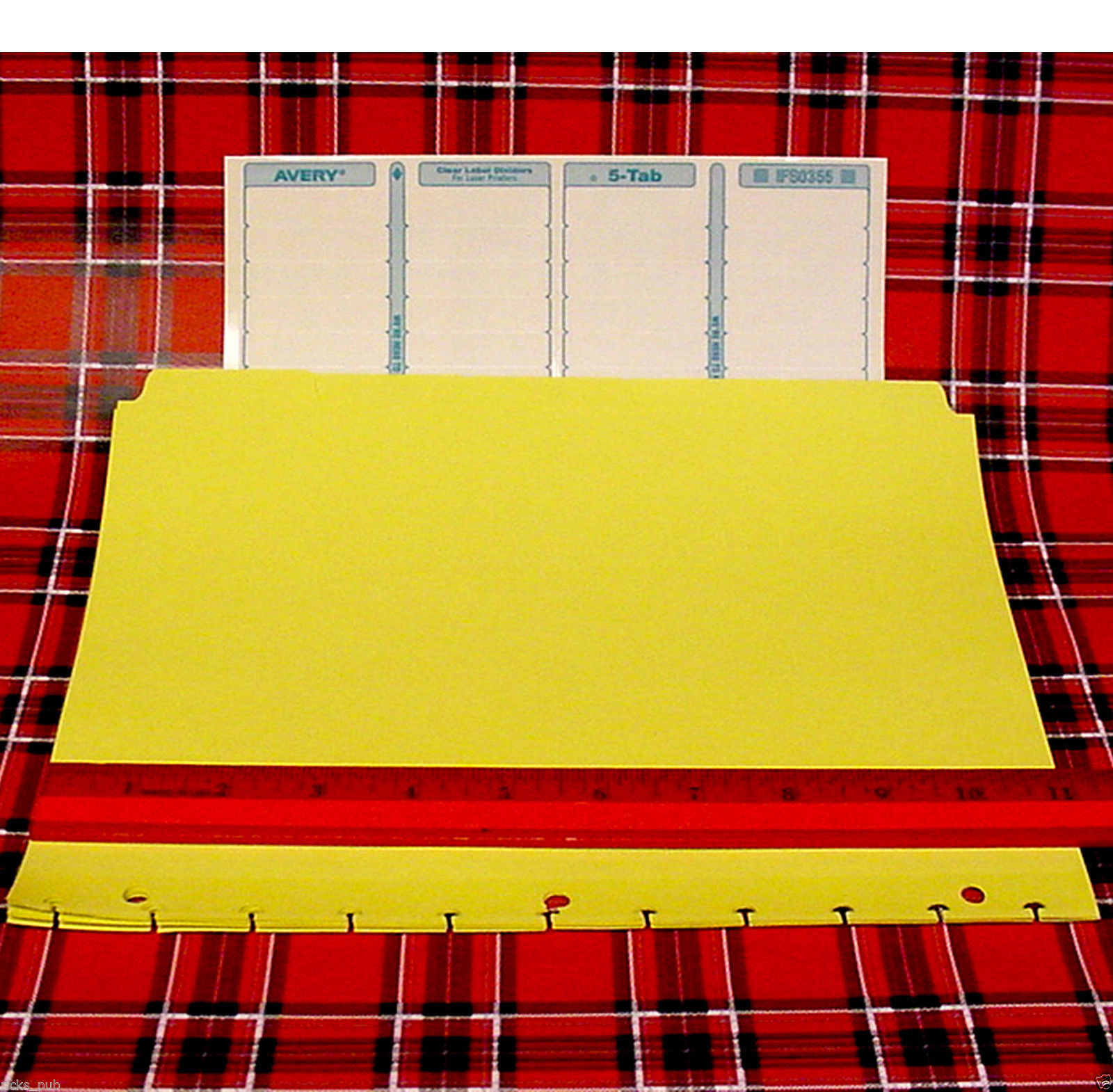 11Hole Disc Binder DIVIDERS to Rollabind & Levenger Circa 80 Avery Tab