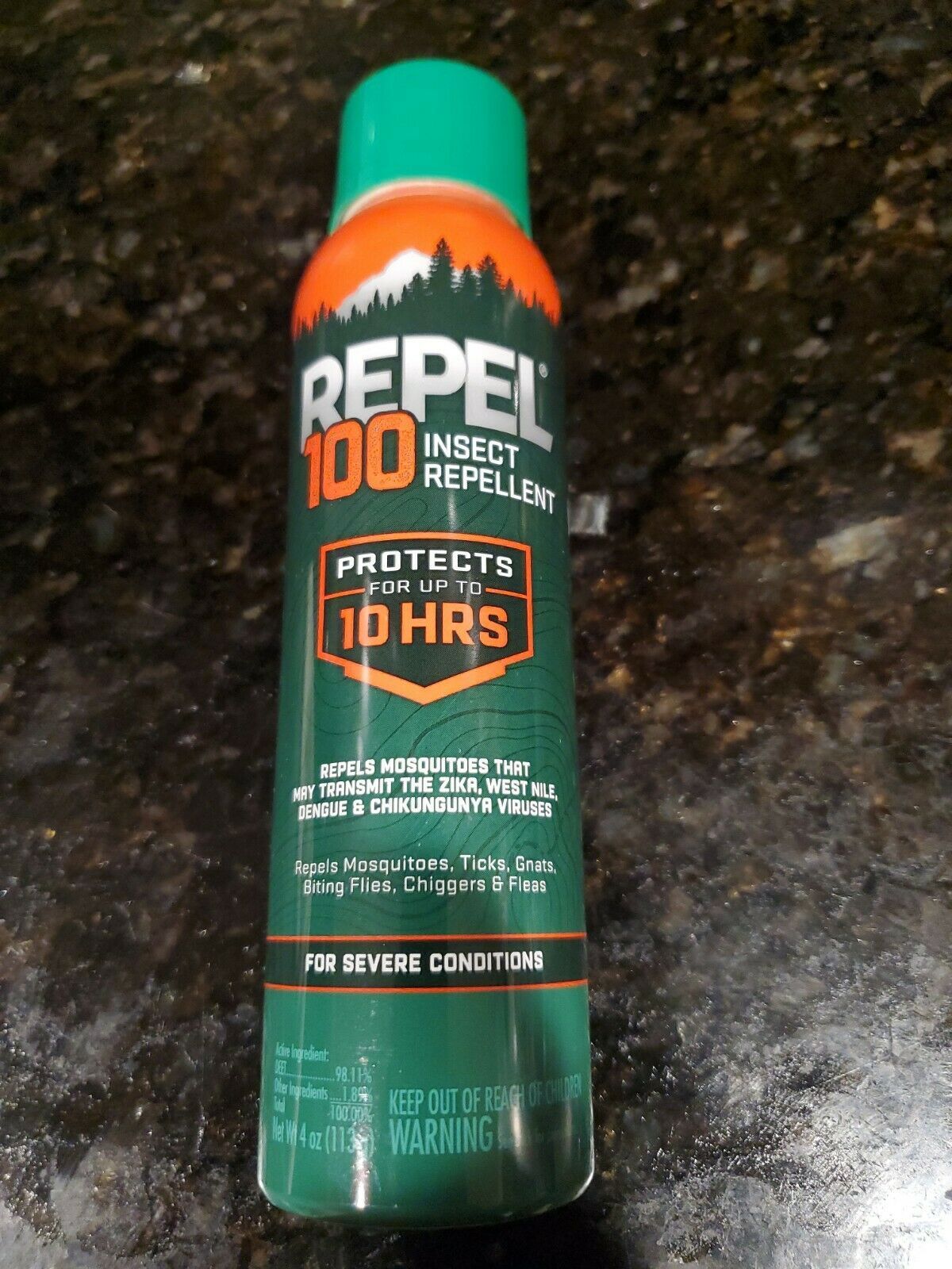Primary image for REPEL 100 INSECT REPELLENT 100% DEET 10 HOURS 4OZ
