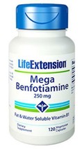 3X $17.50 Life Extension Mega Benfotiamine 120 veg caps image 2