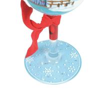 Lolita Let It Snow Wine Glass 15 oz 9" High Gift Boxed Collectible Winter Bar image 5
