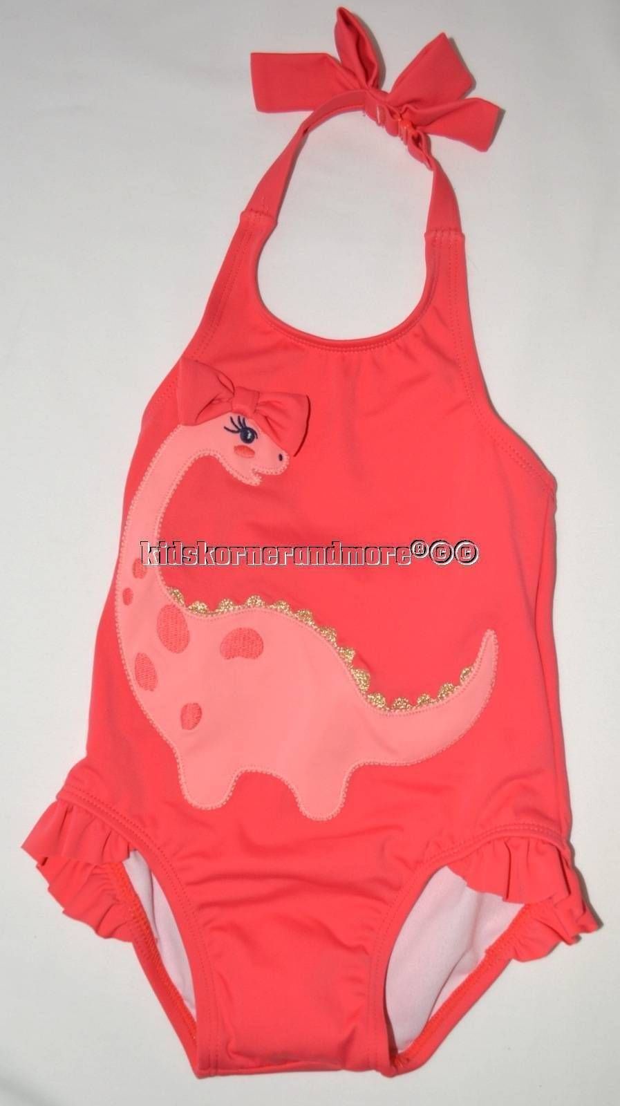 Gymboree Pink Dinosaur Swimsuit 1218 mo 3D Bathing Suit Swim New Girls