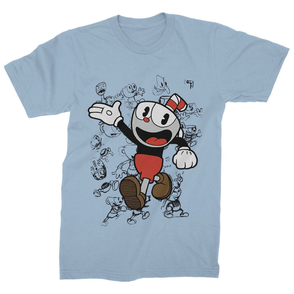 Cuphead Sketchy Cuphead T Shirt - T-Shirts, Tank Tops