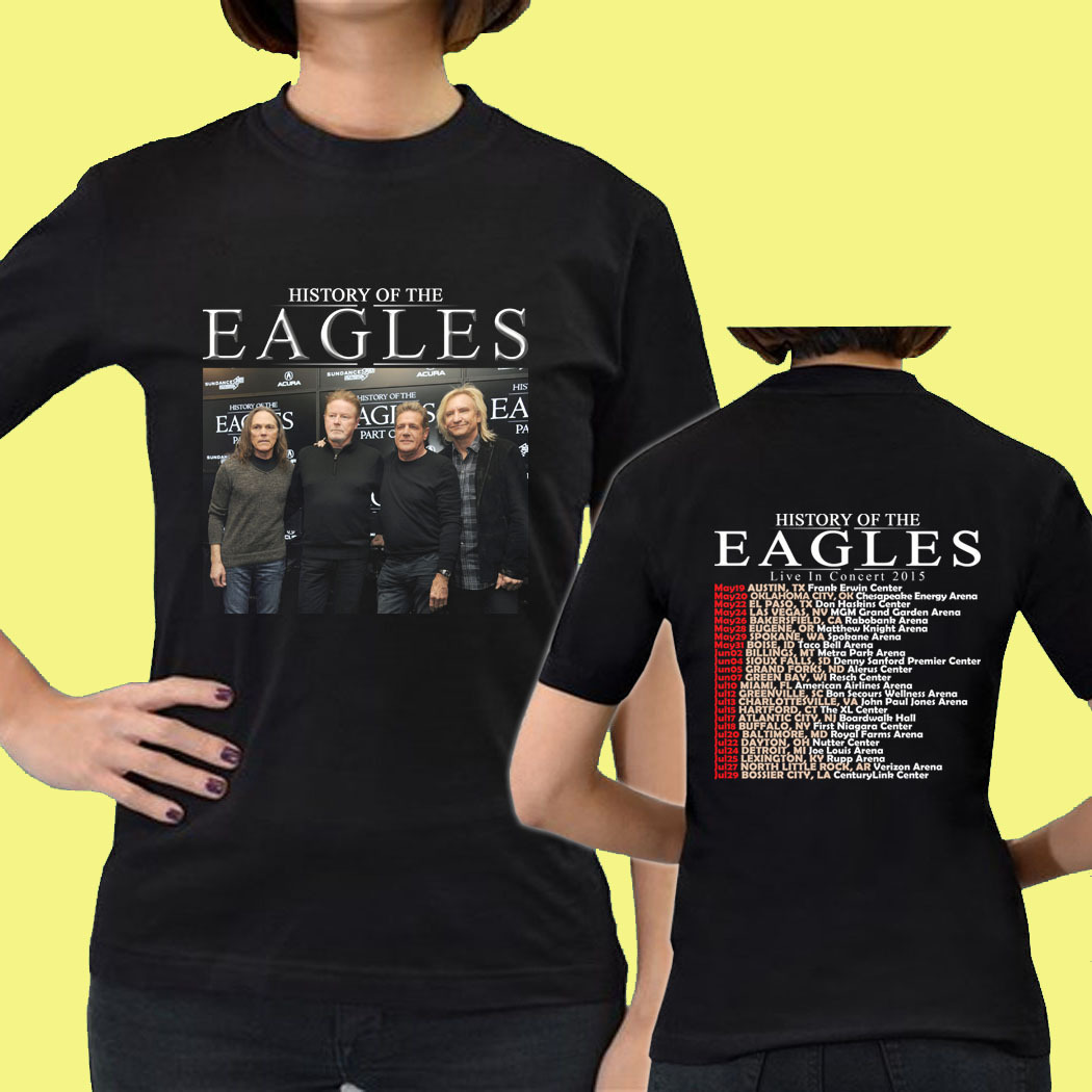 History of the Eagles Band Tour Date 2015 GN10 Womens Tee T Shirt S M