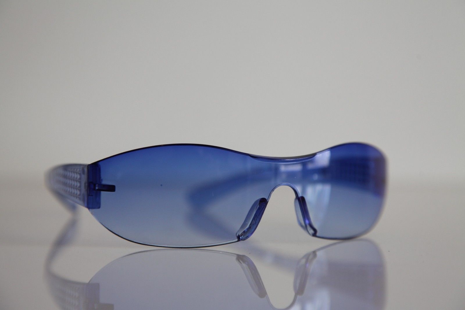 Electric Blue Rimless Sunglasses - Sunglasses