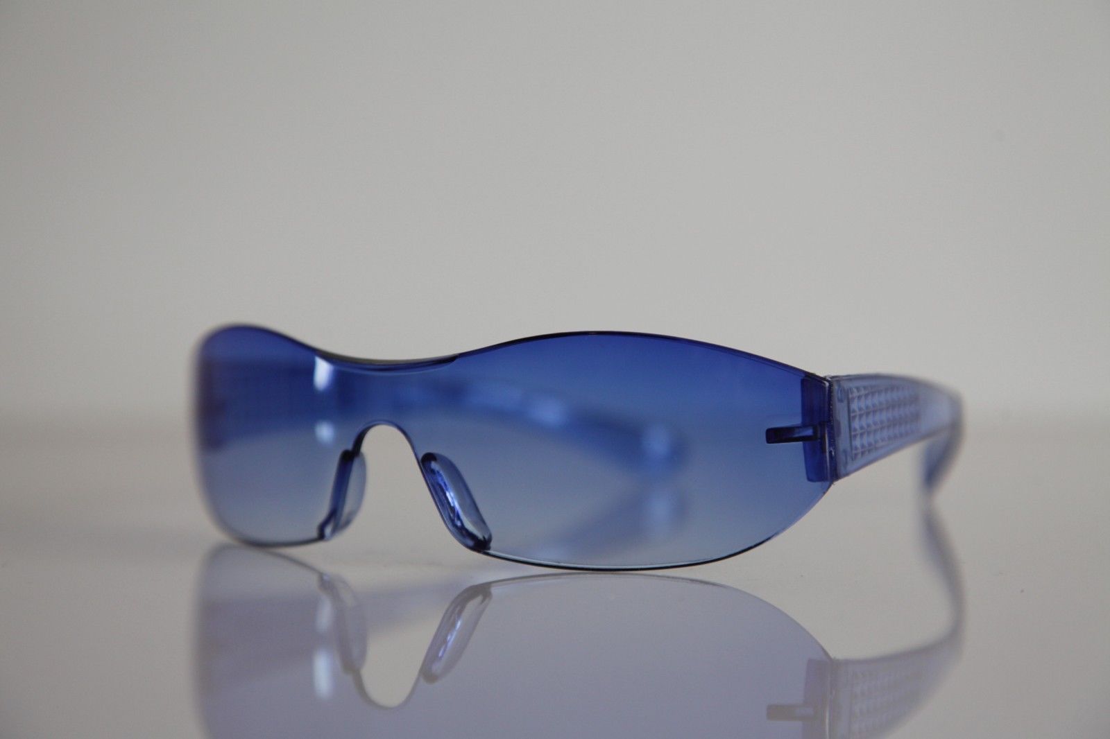 Electric Blue Rimless Sunglasses - Sunglasses